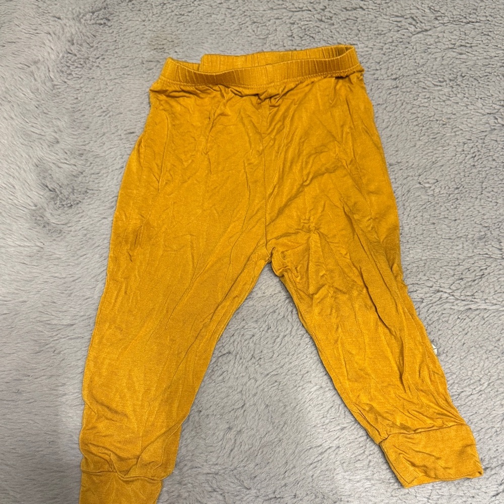 Kyte BABY Mustard Leggings - Warm Yellow Knit